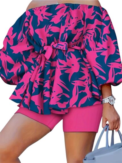 Women's Plus Size Voluptuous 2 Piece Spring Summer Shorts Sets Elevate your wardrobe with these Women's Plus Size Voluptuous 2-Piece Spring/Summer Shorts Sets. Designed for comfort and style, these shorts are perfect for various seasons. Chic, Sexy, and Stylish short sets are the what your vacation and beach bags are waiting for. Key Features: Plus Size Fit: Tailored to provide a comfortable and flattering fit for women of all sizes. Voluptuous Design: Offers a stylish and elegant look, perfect for warm weather. 2-Piece Set: Includes a pair of shorts, allowing for coordinated styling and versatile wear. Material: 100% Modal Polyester