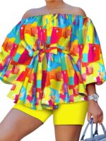 Women's Plus Size Voluptuous 2 Piece Spring Summer Shorts Sets Elevate your wardrobe with these Women's Plus Size Voluptuous 2-Piece Spring/Summer Shorts Sets. Designed for comfort and style, these shorts are perfect for various seasons. Chic, Sexy, and Stylish short sets are the what your vacation and beach bags are waiting for. Key Features: Plus Size Fit: Tailored to provide a comfortable and flattering fit for women of all sizes. Voluptuous Design: Offers a stylish and elegant look, perfect for warm weather. 2-Piece Set: Includes a pair of shorts, allowing for coordinated styling and versatile wear. Material: 100% Modal Polyester