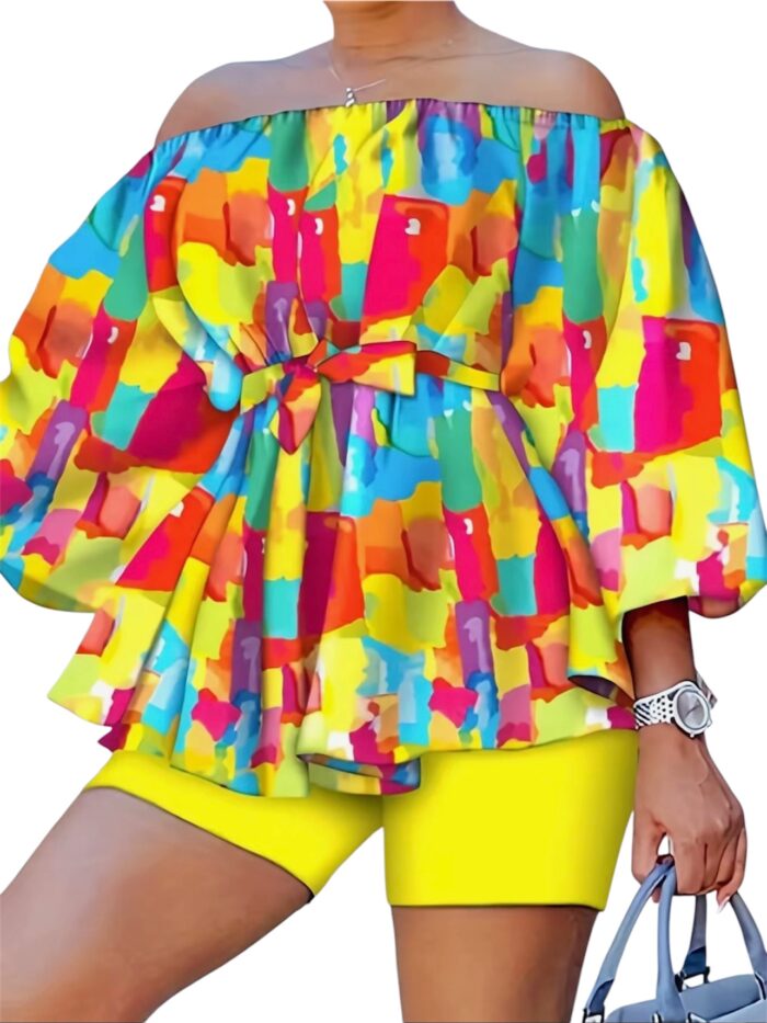 Women's Plus Size Voluptuous 2 Piece Spring Summer Shorts Sets Elevate your wardrobe with these Women's Plus Size Voluptuous 2-Piece Spring/Summer Shorts Sets. Designed for comfort and style, these shorts are perfect for various seasons. Chic, Sexy, and Stylish short sets are the what your vacation and beach bags are waiting for. Key Features: Plus Size Fit: Tailored to provide a comfortable and flattering fit for women of all sizes. Voluptuous Design: Offers a stylish and elegant look, perfect for warm weather. 2-Piece Set: Includes a pair of shorts, allowing for coordinated styling and versatile wear. Material: 100% Modal Polyester